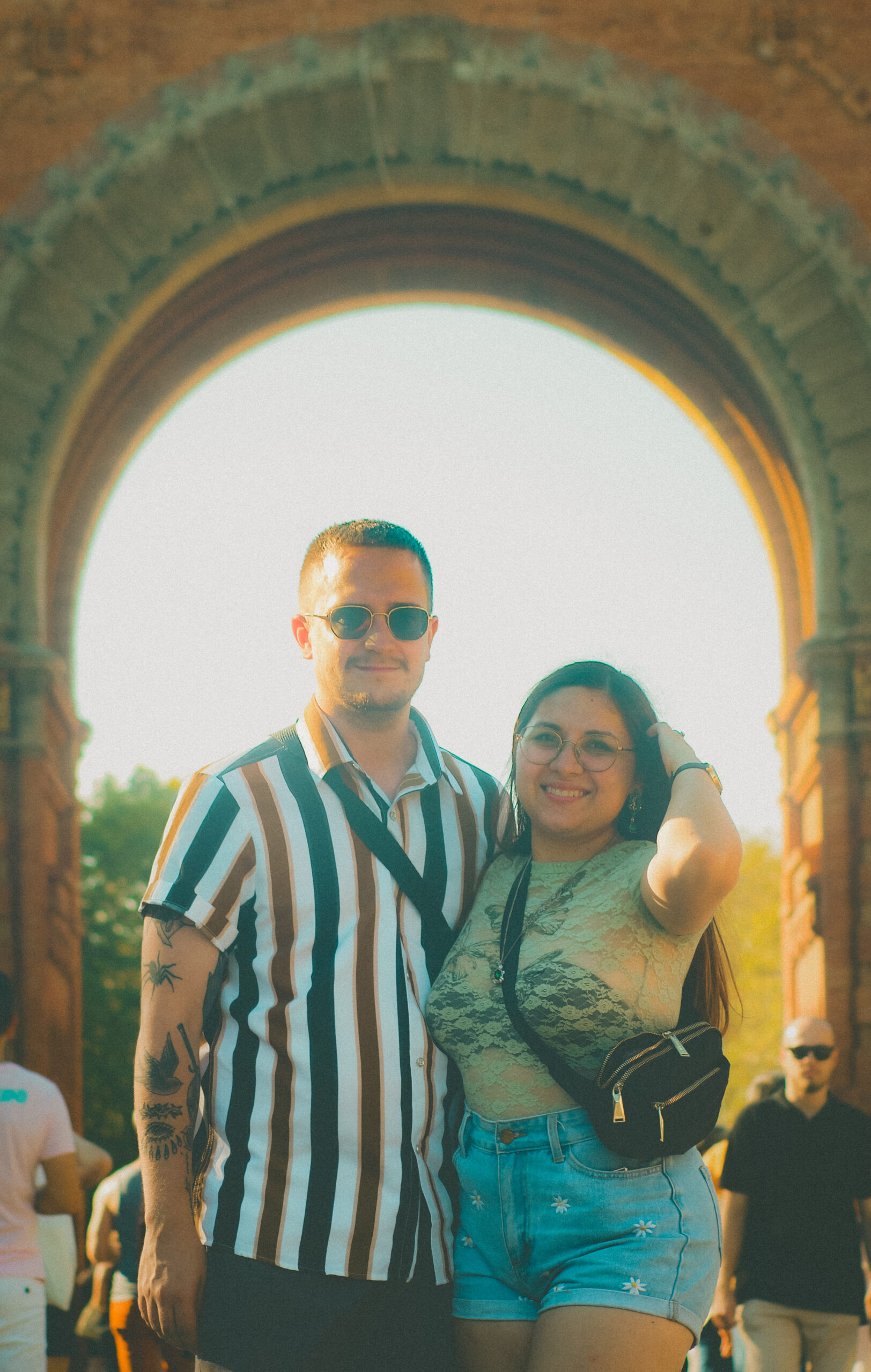 N&J at the Triumph Arc